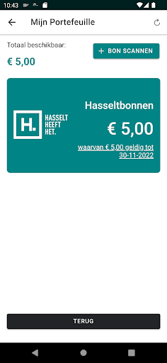 Hasselt-app Screen 3