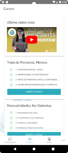 Prevenir la trata Screen 3