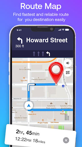 Android application GPS Voice Live Navigation screenshort
