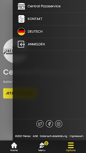 Central Pizzaservice Screen 2