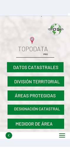 Android application Topodata Pro screenshort