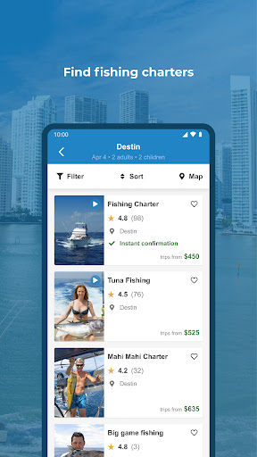 Screenshot of FishingBooker