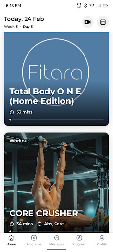Fitara Fitness Screen 2