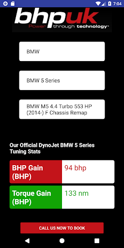 Android application BHP UK Remapping screenshort