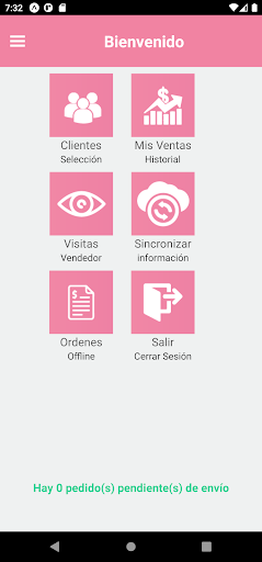 Android application Conflux - Toma pedido Odoo screenshort