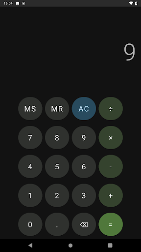 Dark Calculator Screen 2