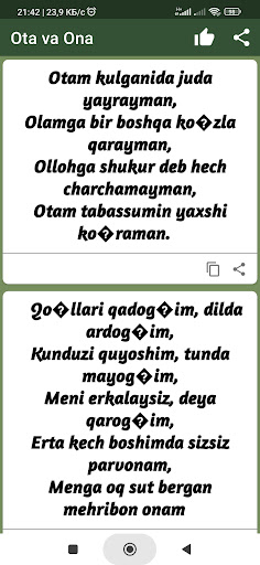 Ota va Ona Screen 3