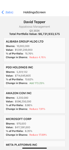 Stock Trends and 13F Filings Screenshot 2 - AppWisp.com