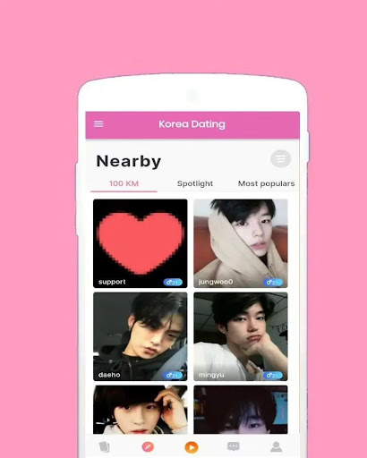 Android application Forever: Korea Friend Chat App screenshort
