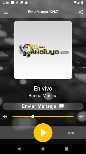 Android application Fm añatuya 104.7 screenshort