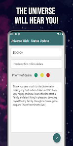 Universe Wish - Status Update 1.0 APK + Mod (Unlimited money) untuk android
