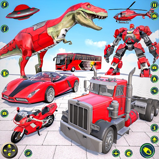 Flying Dino Robot Transform logo