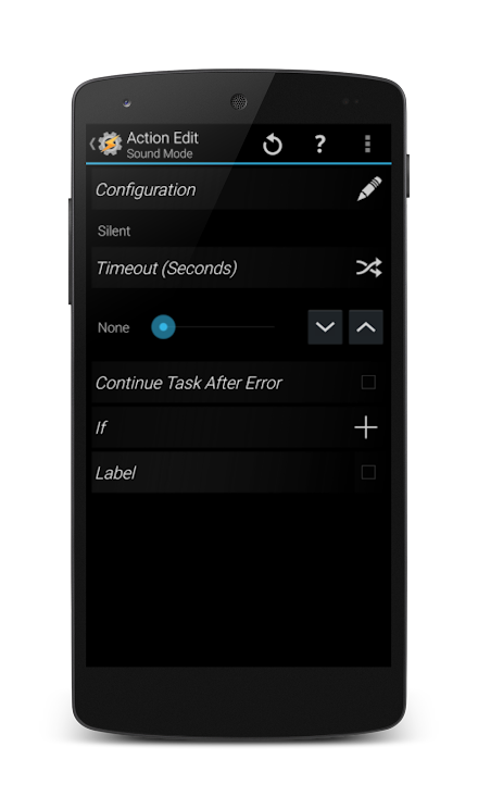 Sound Mode Tasker Plugin Screen 1
