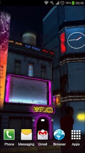 Capture d'écran de la ville futuriste 3D Pro lwp