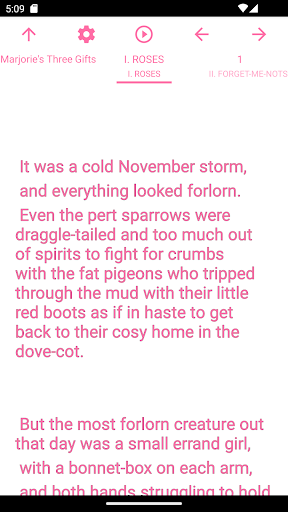 Android application zBook: Marjorie's Three Gifts screenshort
