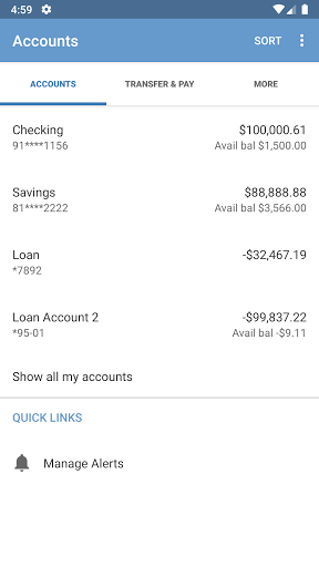 Florence Federal Credit Union Screen 3
