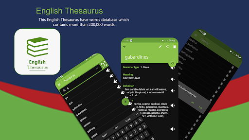 Android application Advance English Thesaurus screenshort