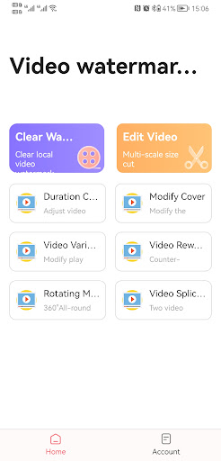 Android application RemoveWatermark - Video Editer screenshort