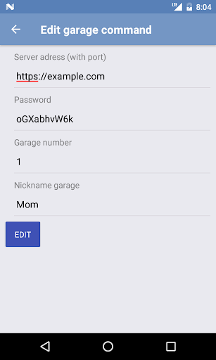 Garage doors opener Screen 2
