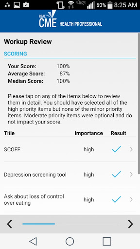 RealCME Health Professional Screen 3