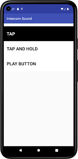 Intercom Sound Screen 3