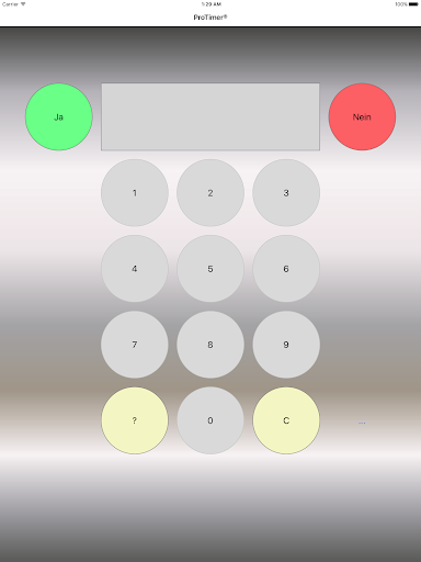 ProTimer® App-Terminal Screen 3