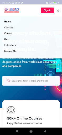 NeksoftAcademy Screen 2