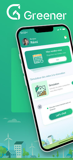 Android application Greener - Rénover économiser screenshort