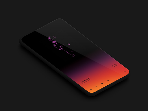 Android application Animated KLWP theme WALKING screenshort