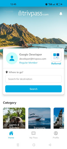 Android application Trivpass screenshort