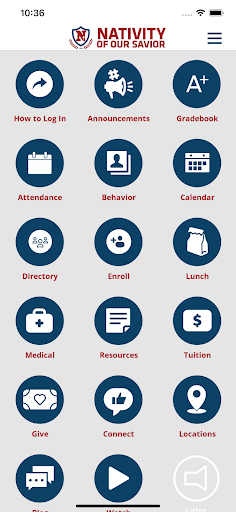 Android application Nativity of Our Savior School screenshort