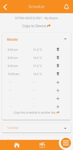 Schluter Smart Thermostat Screen 3