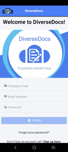 Android application DiverseDocs screenshort