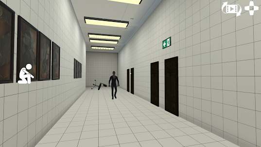 The corridor exit 8