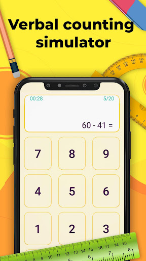 Android application Mental arithmetic screenshort