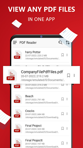 Android application PDF Reader - PDF Reader 2024 screenshort