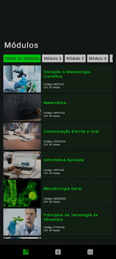 Android application Técnico Alimentos IFBAINO-SBF screenshort