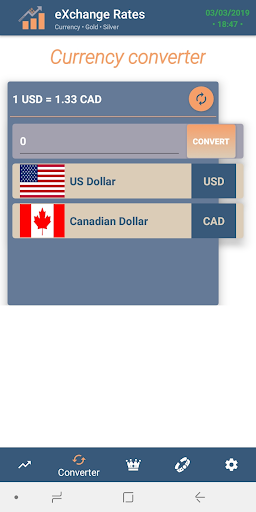 Android application CCY Currency Converter & Excha screenshort