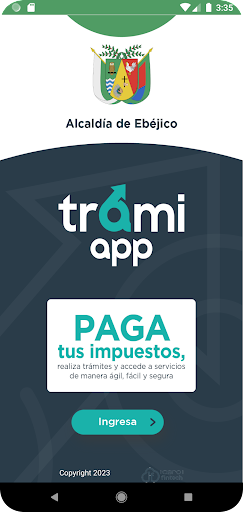 Android application Trami App Ebejico screenshort