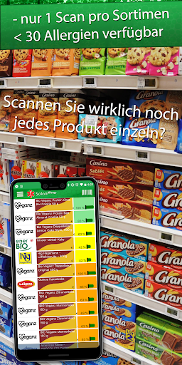 SolonAllergy - Produkt Scanner Screen 2