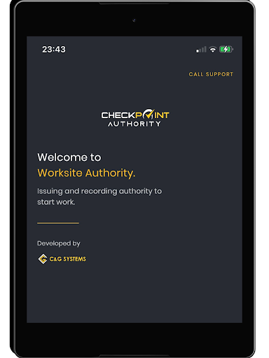 C&G Checkpoint Authority Screen 3