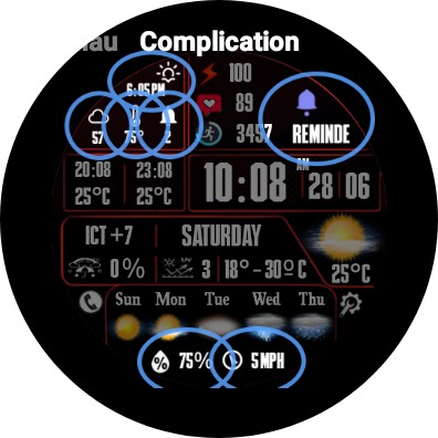 N-SPORT750 DigitalWeather Face screenshot 14