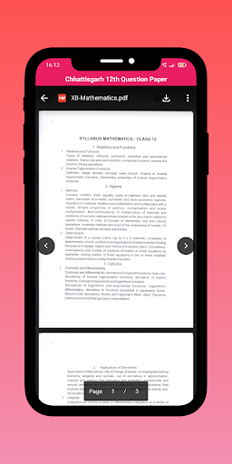 Android application Chhattisgarh 12th Question P screenshort