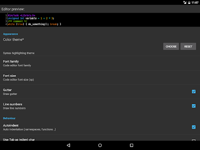 CppDroid - C/C++ IDE Screenshot