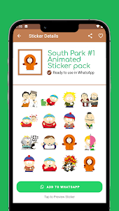 South Park GIF WA Sticker