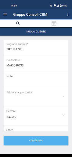 Gruppo Consoli CRM Screen 3
