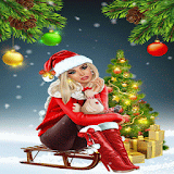 Christmas Girl Live Wallpaper icon