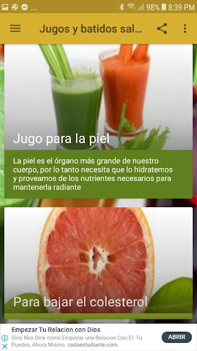 Jugos y batidos?saludables