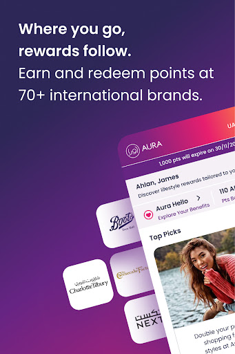 Android application Aura MENA screenshort