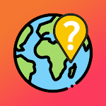 GuessWhere World Map Quiz - the earth from above Apk